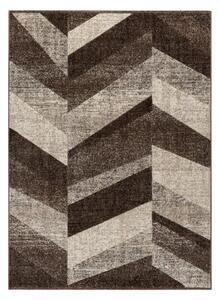 Koberec FEEL 5673/15044 HERRINGBONE hnedý / béžový / krémový / sivý