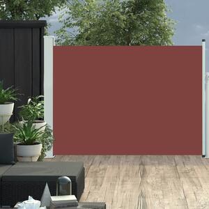 Maison Exclusive – Výsuvná bočná markíza, 100 × 514 cm, hnedá