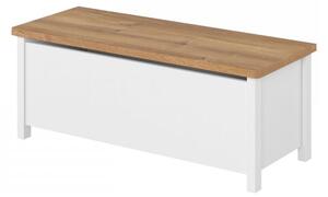 Mirjan24 Truhlica Kos KS-10, Farby: biela / dub nash 5902928586190