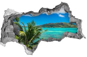 Fotoobraz diera na stenu Seychely coast nd-b-93632488