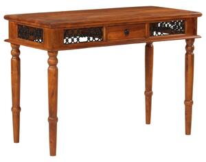 Maison Exclusive – písací stôl s zásuvkou, 110x50x76 cm, masívne drevo akácie