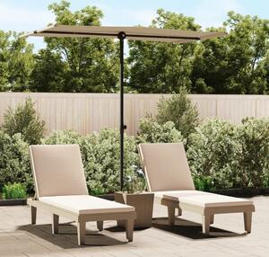 Maison Exclusive – slnečník s hliníkovým nosníkom, rozmer 180x110 cm, farba taupe