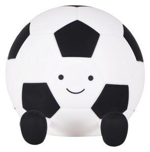 LED dotyková dětská lampa FOOTBALL 2W/5V USB 1200 mAh biela/čierna