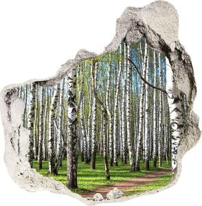 Fototapeta diera na stenu 3D Brezového lesa nd-p-64516023