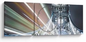 Obraz Tower Bridge (s hodinami) (90x30 cm)