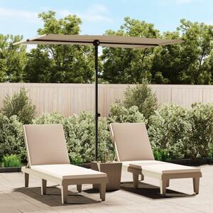 Maison Exclusive – slnečník s hliníkovým nosníkom, rozmer 2x1,5 m, farba taupe
