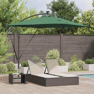 Maison Exclusive – Slnečník, zelený, 249 x 249 x 250 cm, materiál: polyester a hliník