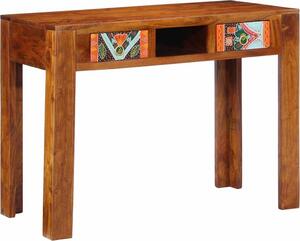 Maison Exclusive – Písací stôl s zásuvkami a úložným priestorom, hnedý, 100 x 50 x 75 cm