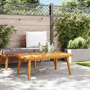 Maison Exclusive – Záhradný konferenčný stolík 90x55x35 cm, masívne drevo akácie