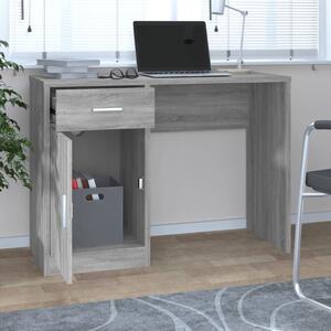 Maison Exclusive – písací stôl s úložným priestorom, farba: sivá Sonoma, rozmer: 100 x 40 x 73 cm