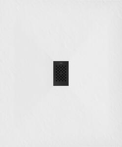Mexen Hugo, obdĺžniková sprchová vanička SMC 110 x 100 cm, biela, čierna krytka, 42101011-B