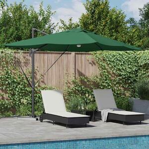 Maison Exclusive – Slnečník, zelený, 351 x 250 x 253 cm, materiál: polyester a hliník