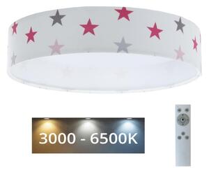 BPS Koncept LED Stmievateľné svietidlo GALAXY KIDS LED/24W/230V hviezdičky biela/ružová/šedá +DO BS0559 + záruka 3 roky zadarmo