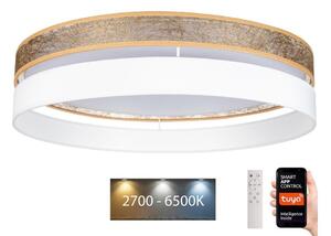 Belis LED Stmievateľné stropné svietidlo LIMA LED/36W/230V Wi-Fi Tuya + DO biela/zlatá BE0879 + záruka 3 roky zadarmo
