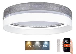 Belis LED Stmievateľné stropné svietidlo LIMA LED/36W/230V Wi-Fi Tuya + DO strieborná/biela BE0882 + záruka 3 roky zadarmo