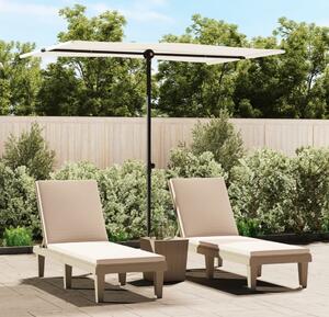 Maison Exclusive – slnečník s hliníkovým nosníkom, rozmery 2x1,5 m, farba: piesková