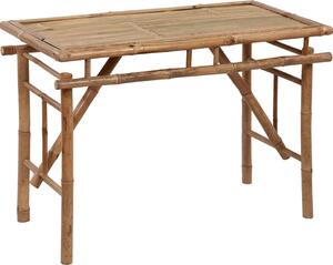 Maison Exclusive – Skľápateľný záhradný stôl, 115x50x75 cm, bambus