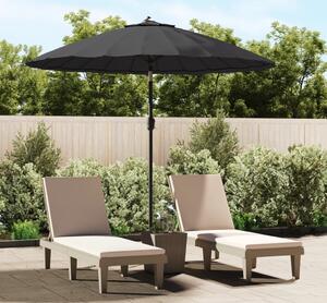 Maison Exclusive – Slnečník s hliníkovým nosníkom, 250 cm, čierna farba