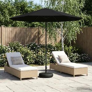 Maison Exclusive – Záhradný slnečník s podstavcom, 230 x 230 cm, polyester, štvorcový