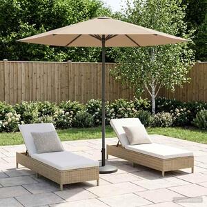 Maison Exclusive – záhradný slnečník, 230 x 230 cm, polyester, obdĺžnikový, farba taupe