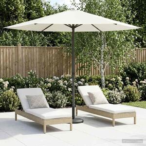 Maison Exclusive – záhradný slnečník, 230 x 230 cm, polyester, štvorcový, krémová farba