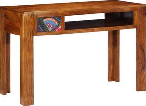 Maison Exclusive – Písací stôl s zásuvkami a úložným priestorom, hnedý, 110 x 50 x 73 cm