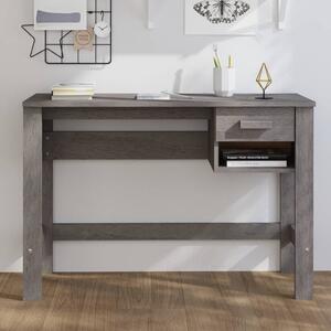 Maison Exclusive – Písací stôl HAMAR, svetlosivý, 110x40x75 cm, masívna borovicová doska