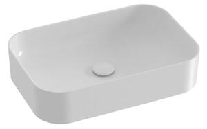 Umývadlo na dosku Ravak Ceramic Slim 55x37 cm bez otvoru pre batériu, bez prepadu XJX01155002