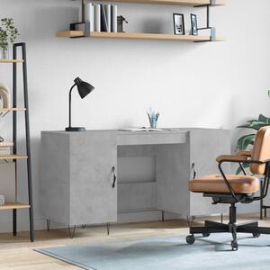 Maison Exclusive - písací stôl betónovo sivý 140x50x75 cm drevený materiál