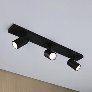 Paulmann stropné bodové svetlá Zyli čierny dĺžka 60 cm 2-pl. IP44, Čierna, Kúpeľňa, kov, Moderný, Stropné svetlo polkruhové s priestorom
