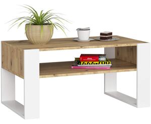 Konferenčný stolík DOMI dub artisan / biely