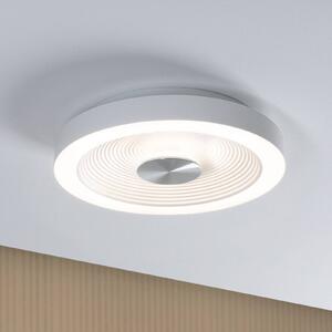 Paulmann stropné LED svetlo Volea, biela/strieborná Ø 32 cm IP44 stmievateľné, Biela / opálová, Kúpeľňa, Plast, Moderný, Závesné svietidlo