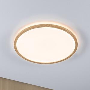 Paulmann stropné LED svetlo Atria Shine Ø42cm dub IP44 3.000K, Svetlé drevo, Kúpeľňa, Plast, Moderný, Závesné svietidlo