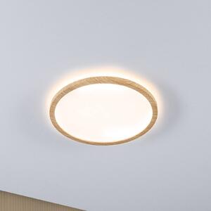 Paulmann stropné LED svetlo Atria Shine Ø29cm dub IP44 3.000K, Svetlé drevo, Kúpeľňa, Plast, Moderný, Závesné svietidlo