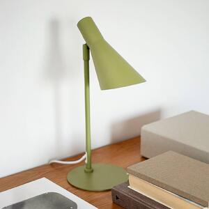 Dyberg Larsen Stolová lampa DL12 Mini, zelená, E14, kov, Zelená, Obývacia izba / jedáleň, kov, Škandinávsky, Stojaca lampa