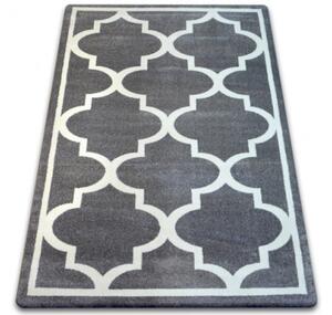 Koberec SKETCH - F730 sivo / biely trellis