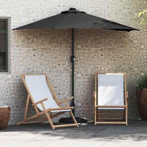 Maison Exclusive – Záhradný slnečník, čierna farba, rozmer 294 x 150 x 223 cm