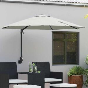 Maison Exclusive – Záhradný slnečník, farba piesok, rozmer 248 x 248 x 148 cm, materiál: polyester a oceľ