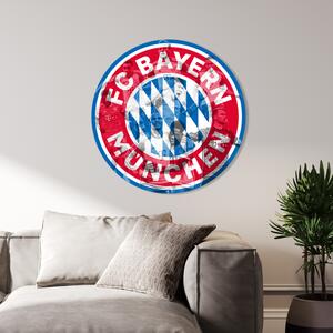 Farebný HDF obraz logo Bayern Munich