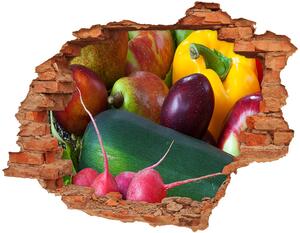 Nálepka 3D diera Ovocie a zelenina nd-c-80504803