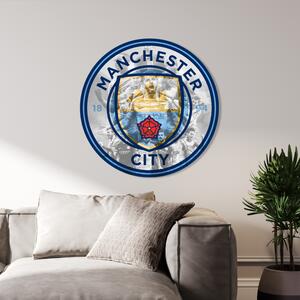 Farebný HDF obraz logo Manchester City