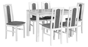 Jedálenský set, stôl MX 5 + stoličky B 7 (1+6)