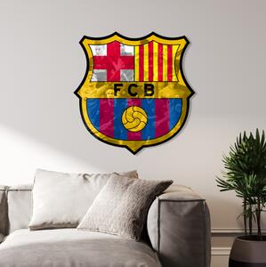 Farebný HDF obraz logo FC Barcelona