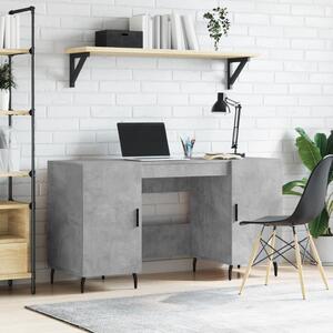 Maison Exclusive - písací stôl betónovo sivý 140x50x75 cm drevený materiál
