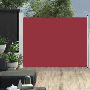 Maison Exclusive – Výsuvná bočná markíza, 140 x 500 cm, červená