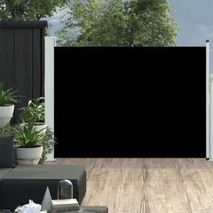 Maison Exclusive – Výsuvná bočná markíza, 117 × 514 cm, čierna