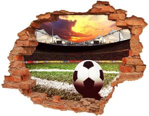 Nálepka diera na stenu betón Futbalový štadión