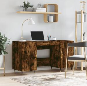 Maison Exclusive - písací stôl z dymového dubu 140x50x75 cm drevený materiál