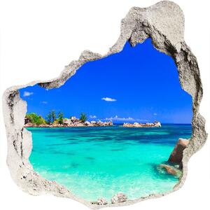 Samolepiaca diera na stenu Beach seychely nd-p-118051170