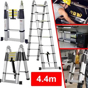 Ladmax™ Hliníkový Teleskopický Skladací Rebrík 220-440 Cm